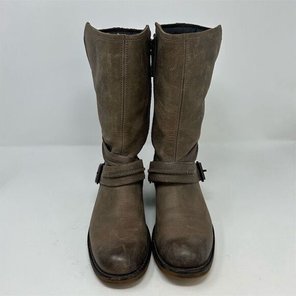 Timberland Whittemore Women's Brown Gray Leather Mid Calf Boots Size 6.5 - Picture 4 of 15